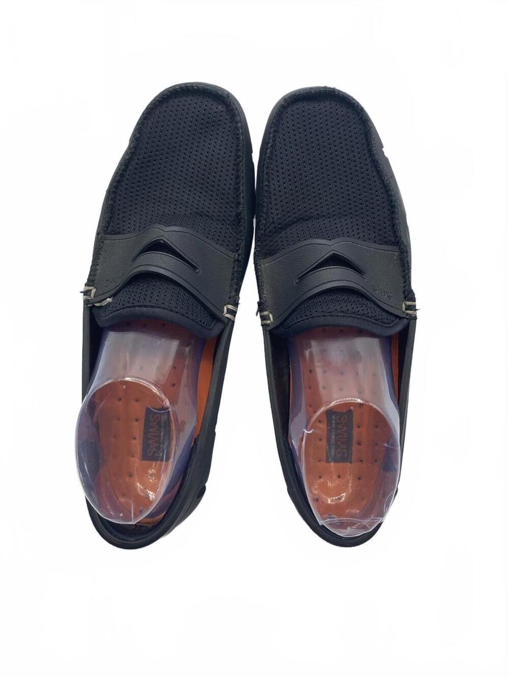 Swims Men's Shoes Size 7 Black Comfort Water Boat Penny Loafers Washable - Picture 4 of 6